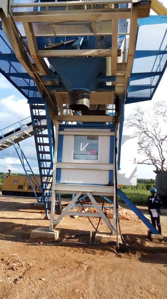 Centrale à béton installée par Ivoire Technique Industrie